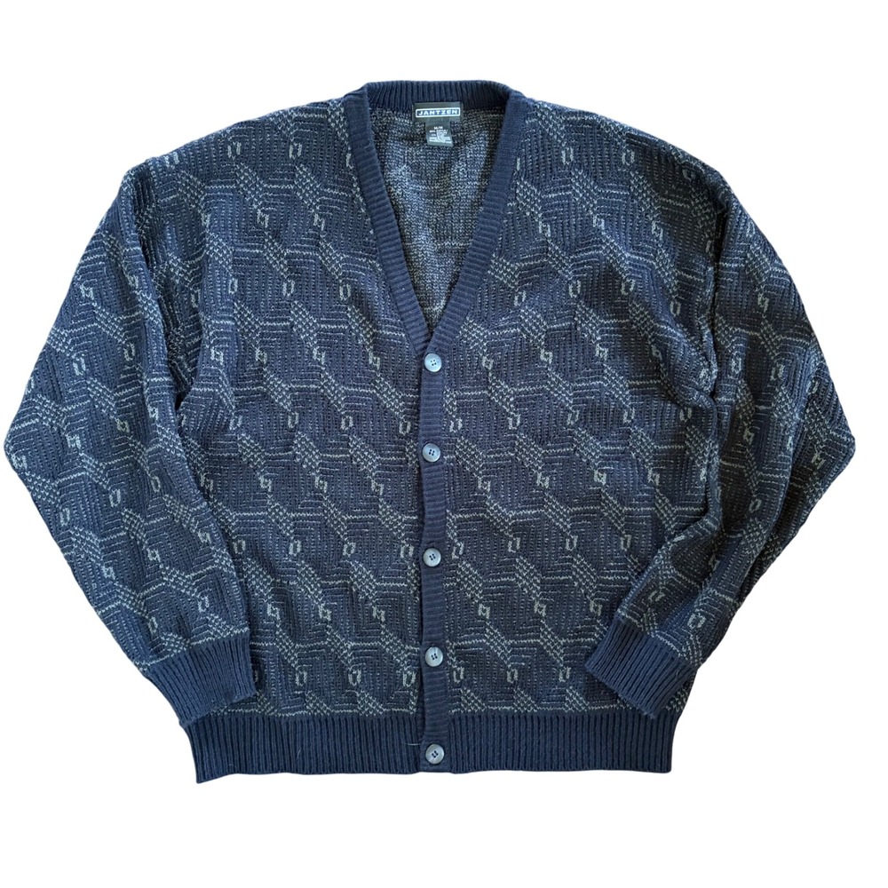 Vintage Jantzen Men's Knit Button Down Cardigan Size Medium‎